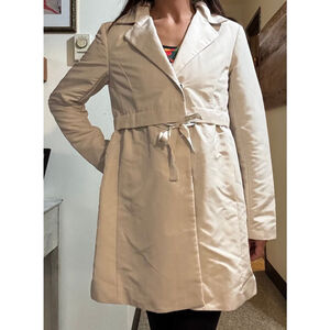 Petite LOFT Satin Trench Coat